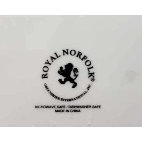 NEW Royal Norfolk Ceramic Plate Christmas Tree Red Truck Microwave & Washer Safe - Picture 4 of 6